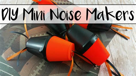 Diy Mini Noise Makers Perfect For The Sports Fan In You Six Time
