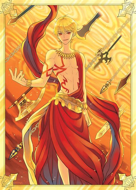 길가메쉬 Gilgamesh Anime King Gilgamesh Lightning Dragon Favorite