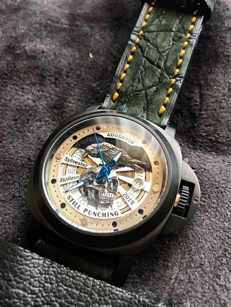 My grade 3 teacher at that time saw the drawing and punished me. sylvester stallone watch handmade by Augustin | Jaeger ...