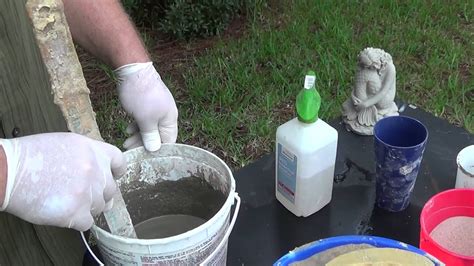Cement and concrete statues are very common in most gardens. Using a rubber only mold - How to make concrete statues ...