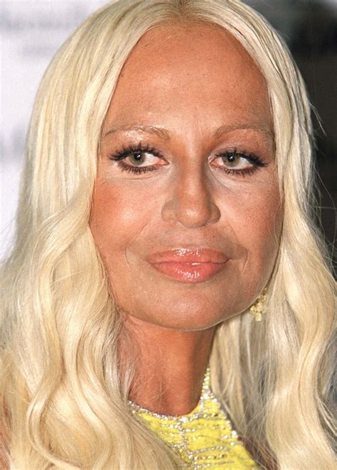 See Donatella Versaces Shocking Transformation Right Before Your Eyes Life And Style Life And Style