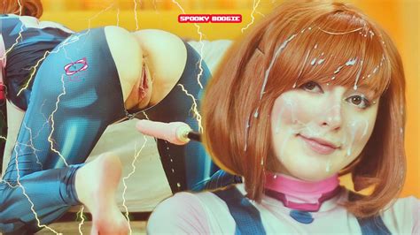 My Hero Academia Uravity Tries Don T Cum While Sex Machine Fucks Her Pussy And Ass Spooky