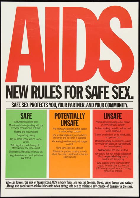 Shop posters in a variety of sizes and designs to find the perfect fit for your room. AIDS. New rules for safe sex | AIDS Education Posters