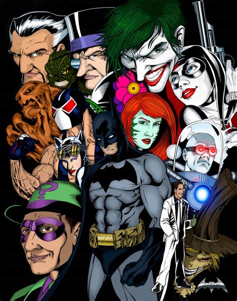 Batman Villains Colored By Balsavor On Deviantart