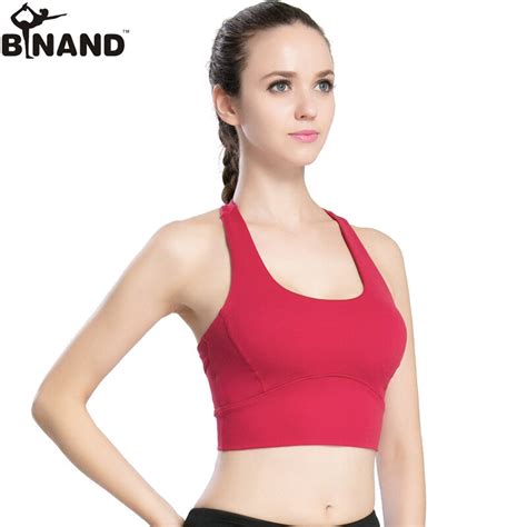 Binand 2018 Breathable Sports Running Underwear For Womens Gym Running Padded Tank Top Athletic
