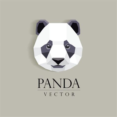 Panda Low Poly Stock Vectors Royalty Free Panda Low Poly Illustrations