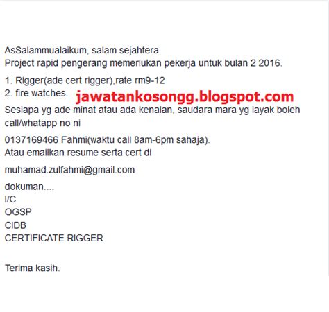 Jobs now available in pengerang. Jawatan Kosong: JawatanKosong Projek Rapid Pengerang Terbaru