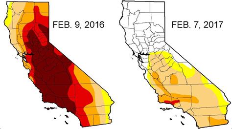 California Drought Map 2017 Free Printable Maps
