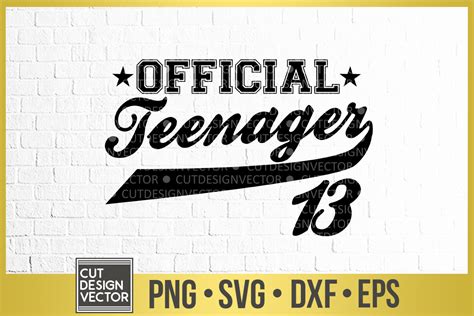 Official Teenager SVG (304007) | SVGs | Design Bundles