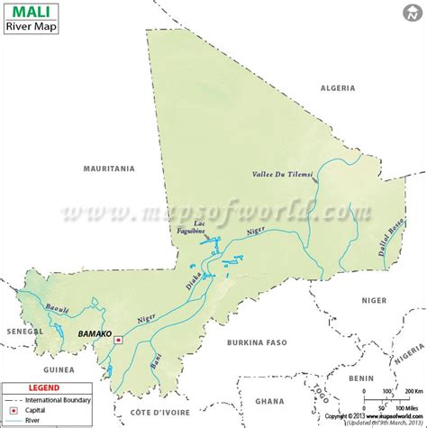Mali River Map