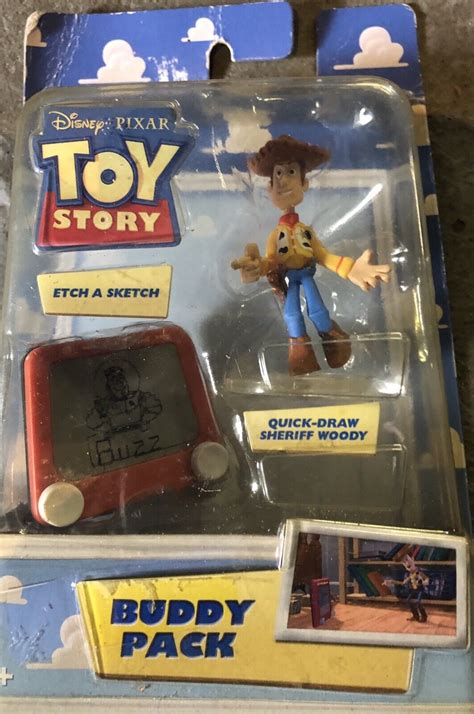 Disney Toy Story Etch A Sketch And Quick Draw Woody 2009 Buddy Pack