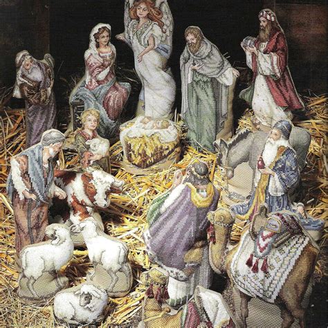 3 D Nativity Cross Stitch Pattern Bundle By Stitchyspot On Etsy