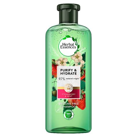 Herbal Essences Strawberry And Mint Purify And Hydrate Shampoo For All Hair Type Tesco Groceries
