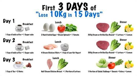 Lose 10kg In 15 Days Diet Plan Diet Pinterest Lost Weight Lose