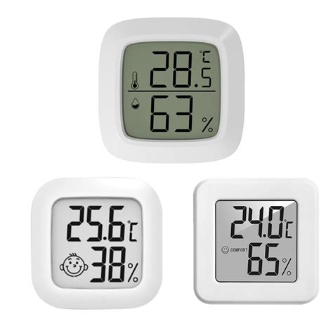 Novo mini lcd digital termômetro higrômetro indoor eletrônico