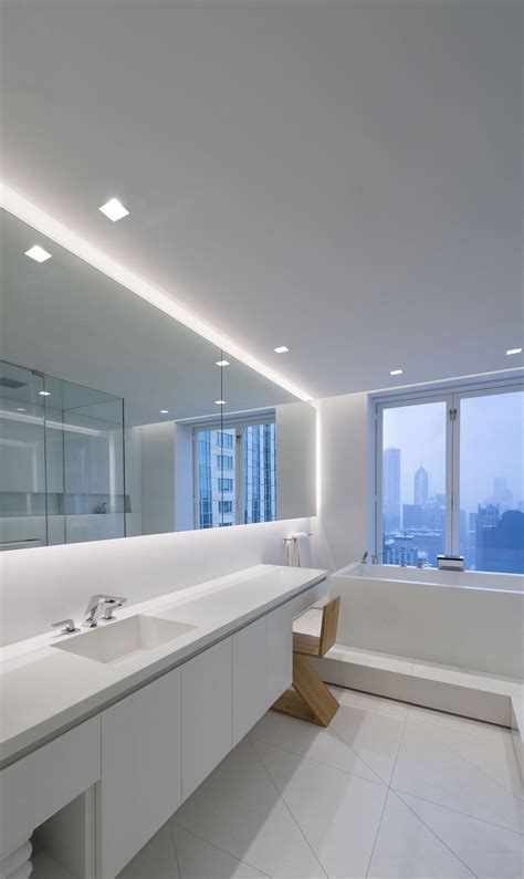 Brighter bathroom lighting makes there are two primary types of vanity lighting that you can (and should) layer with a ceiling fixture for get inspired with our curated ideas for bathroom vanity lighting and find the perfect item for. A lighting idea for contempporary bathrooms | Modern LED ...