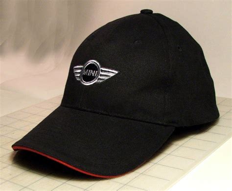 Official Mini Cooper Hatcap With Wings Embroidered Logo Black With