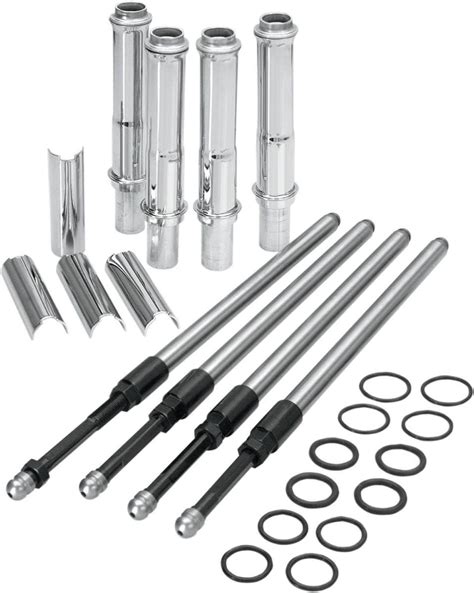 Sands Quickee Ez Install Adjustable Pushrods Chrome Cover Kit 99 Harley