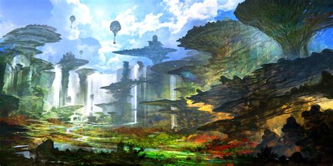 Wallpaper Trees Painting Digital Art Video Games Fantasy Art