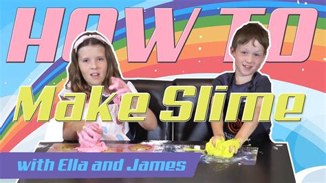 How To Make Slime With Ella And James Hobbs Best Slime Video Youtube