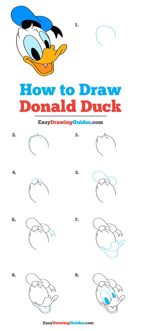 Learn to draw an awesome 3d dew drop on leaf, and show the artsy side of you to the world. How to Draw Donald Duck - Really Easy Drawing Tutorial