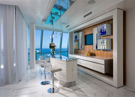Home Sports Bar Home Bar Contemporary With Marble Floor