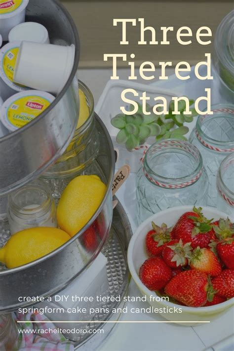 Diy Three Tiered Serving Stand Tiered Serving Stand Serving Stand