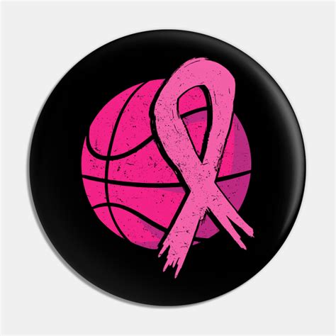Breast Cancer Awareness Fighter Pink Ribbon Basketball Women Fighter Pink Ribbon Basketball