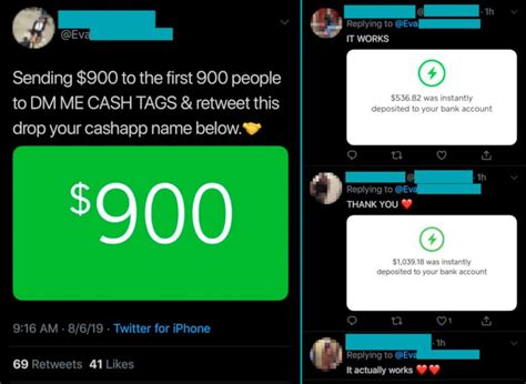 Talking about its popularity and number of users, almost every person in the united states uses this wonderful application as their payment aggregator. Cash App Scammers Deal Their Cons on Twitter, Instagram ...