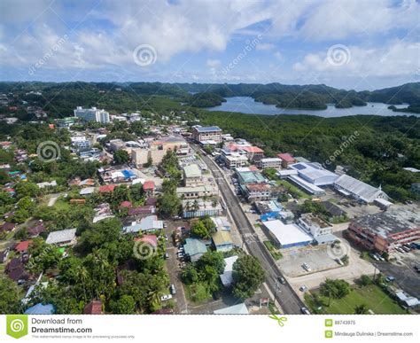 Koror Palau December 03 2016 Koror Town In Palau Island Editorial