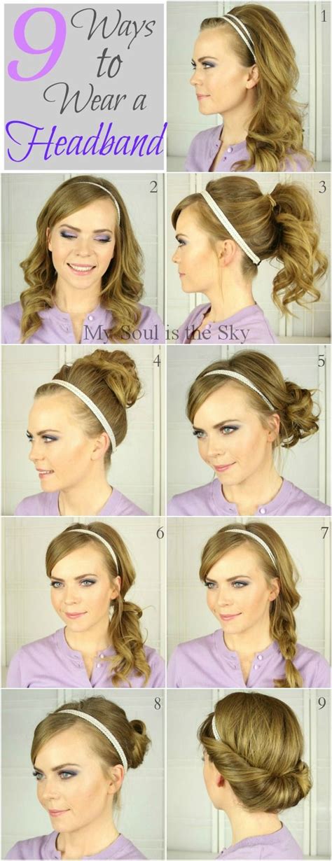 9 Ways To Wear A Headband Headband Hairstyles Long Hair Styles