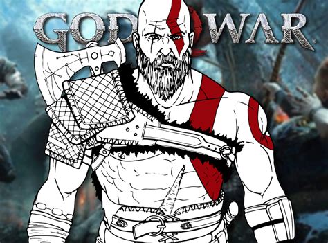 How To Draw Kratos God Of War Drawing Tutorial Draw It Too