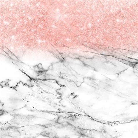 Rose Gold Glitter On Marble Wallpaper Marble Wall Mural Rose Gold