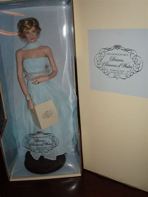 Franklin Mint Princess Diana Porcelain Doll Princess Of Elegance NIB
