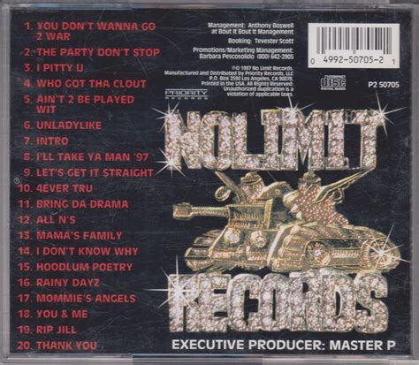 MIA X Unlady Like 1997 No Limit Records PA CD From The Group TRU