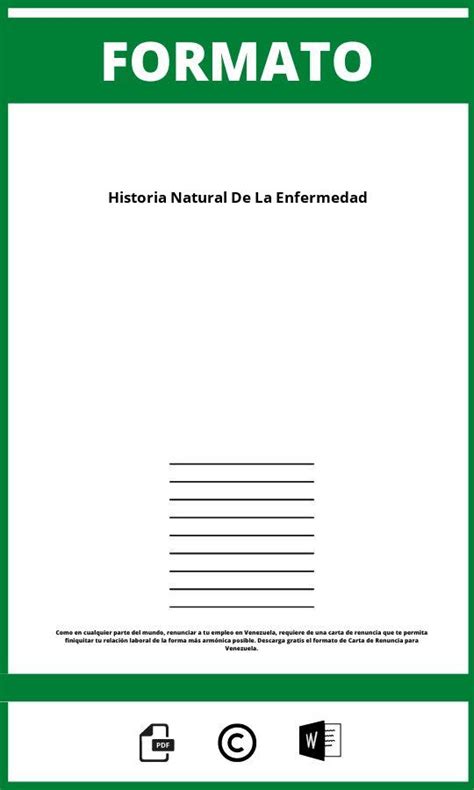 Formato De Historia Natural De La Enfermedad