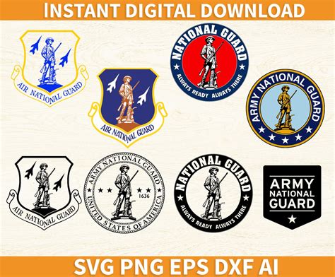 United States National Guard Svg Cricut Eps Png Dxf Ai Etsy