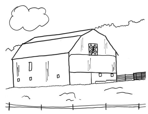 Barn Printable Coloring Pages Coloring Home