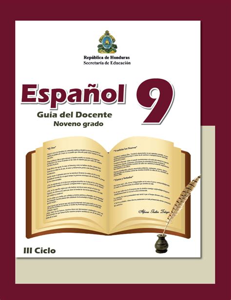 Guías Del Docente De Español1°a 9° Grado Libros Nuevos