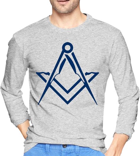 Rdviouw Masonic Mens T Shirts Outdoor Shirt Long Sleeve Cotton Casual