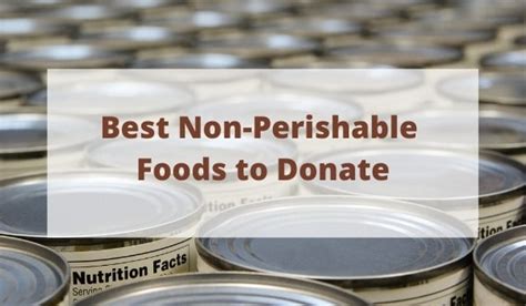 Top Non Perishable Foods To Donate Cfbnj