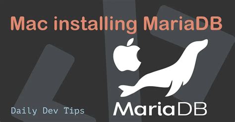 How To Install Mariadb On Mac With Homebrew Jobkurt