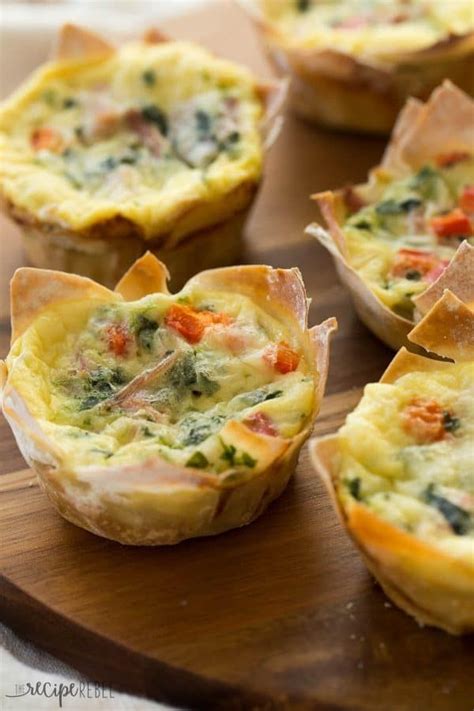 Wonton Wrappers Make These Mini Wonton Quiche So Quick And Easy The