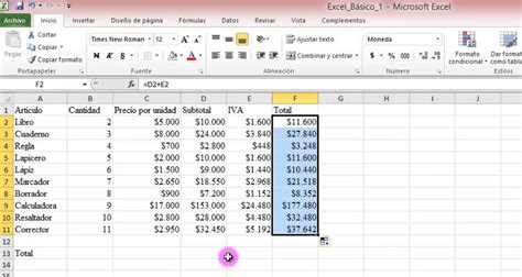 Como Hacer Una Lista De Precios En Excel Mayoría Lista