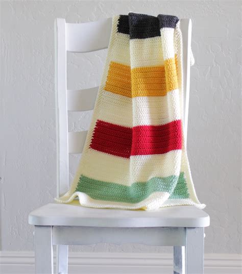 Crochet Vintage Stripes Baby Blanket Daisy Farm Crafts