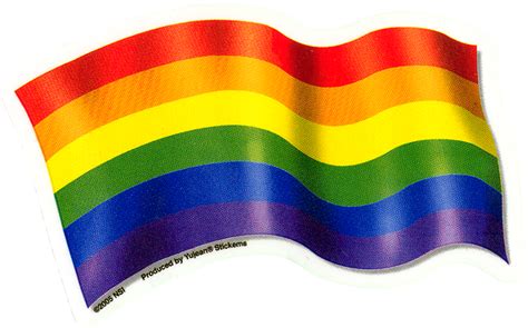 Full color on 3mil gloss vinyl. Pride Rainbow Flag - Bumper Sticker / Decal (5" X 3 ...
