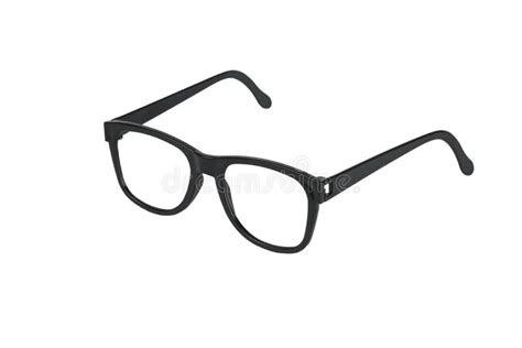 Black Glasses Without Glasses Isolated On A White Background Stock Image Image Of Health