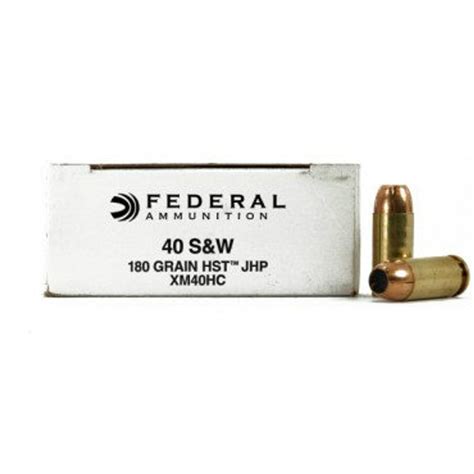 Federal 40sandw 180 Grain Hst Jacketed Hollow Point 50 Rounds Box Ammo Abide Armory