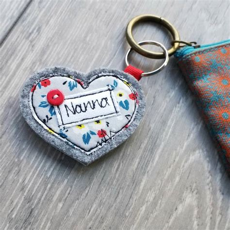 Personalised Love Heart Key Ring By Honeypips