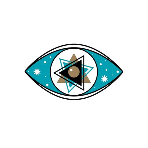 Premium Vector Eye Evil Devil Mystic Yoga Amulet Boho Symbol Icon Eye